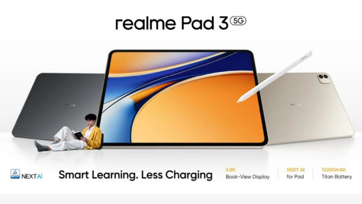 Realme Pad 3 Siap Meluncur 6 Januari, Tablet Pintar untuk Pelajar dengan Fitur AI